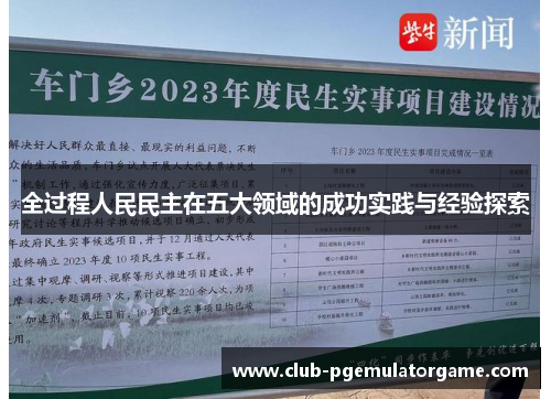 全过程人民民主在五大领域的成功实践与经验探索