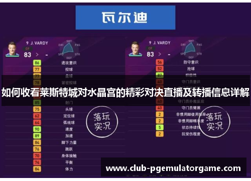 如何收看莱斯特城对水晶宫的精彩对决直播及转播信息详解