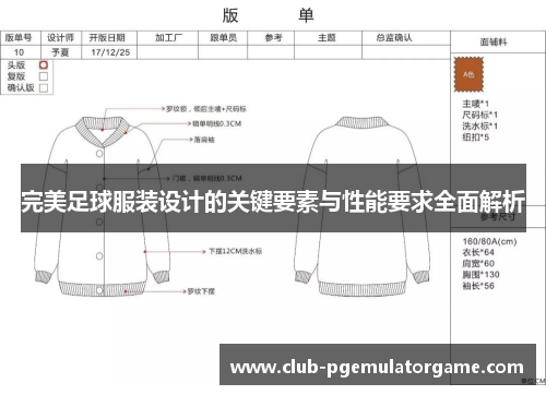 完美足球服装设计的关键要素与性能要求全面解析