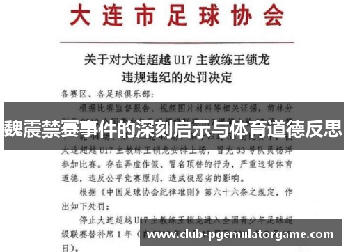魏震禁赛事件的深刻启示与体育道德反思 魏震禁赛事件的深刻启示与体育道德反思